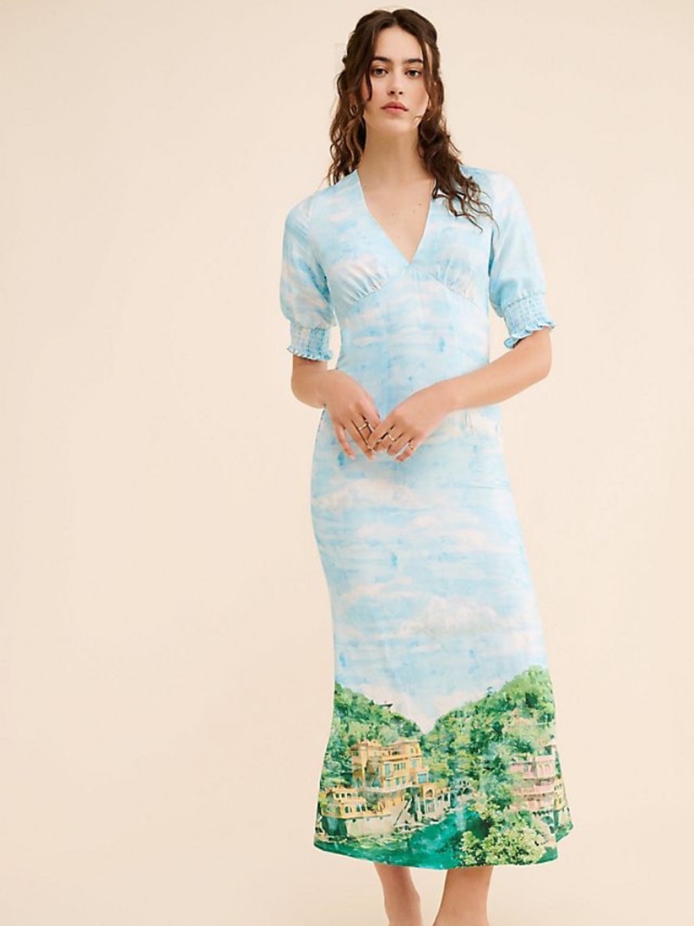 Never Fully Dressed "Scenery May" Midi Dress Good condition Size 16